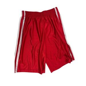 Augusta Sportswear Red Athletic dazzle Shorts Mens Large Side Stripe Basketball